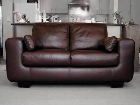Leather sofa (two seater)
